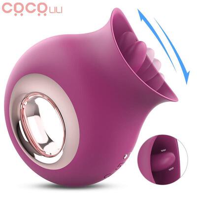 Vibrator for Women G-Spot Licking Dildo Clit Nipple Stimulat