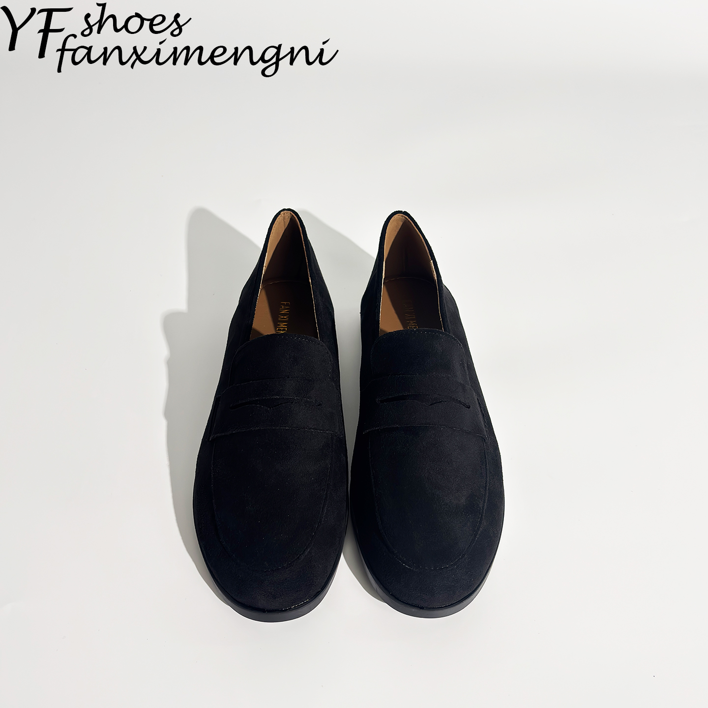 日系学院风黑色小皮鞋女