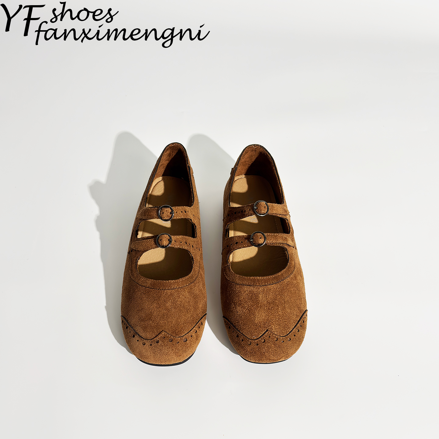 琥珀流光风芭蕾舞玛丽珍平底鞋