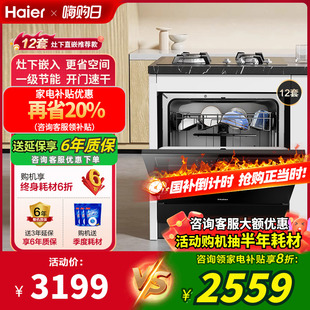 12套壁嵌 新品 Haier海尔Z10大容量灶下洗碗机家用全自动嵌入式
