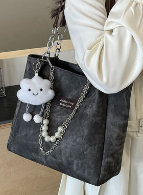 时尚百搭单肩大包包女新款高级感上班通勤包小众设计大容量托特包