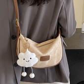 高级感斜挎饺子包女夏2025新款 时尚 休闲大容量包包女士通勤单肩包