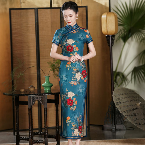夏秋日常可穿旗袍妈妈装民国复古