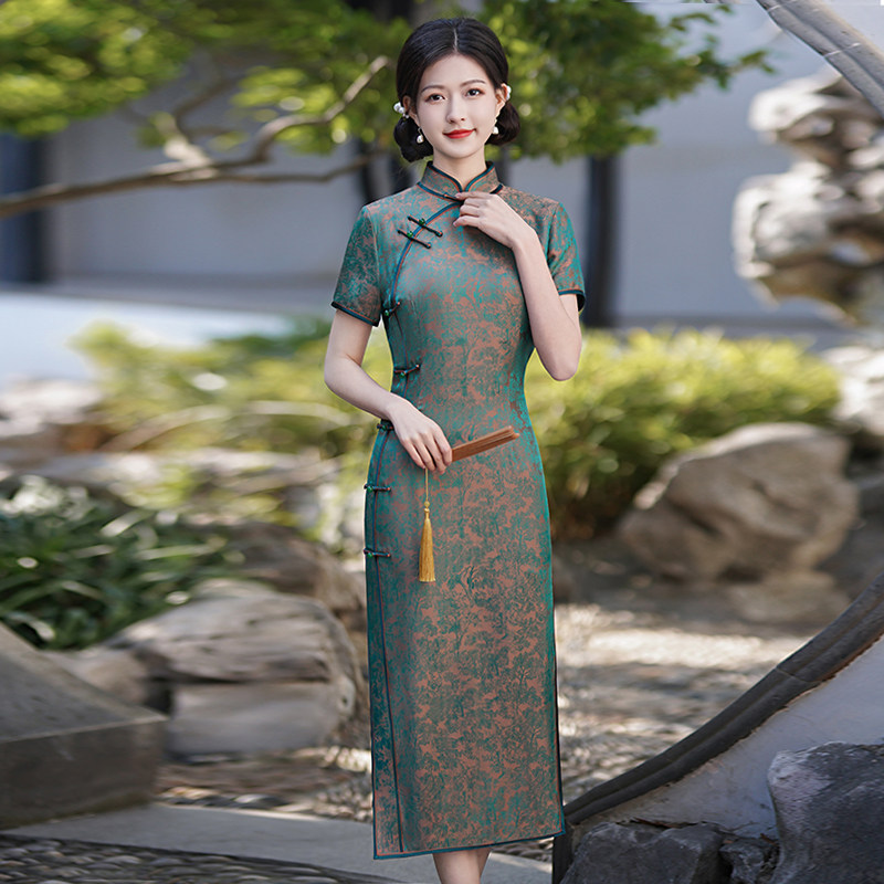 桑蚕丝真丝旗袍春夏季新款民国风