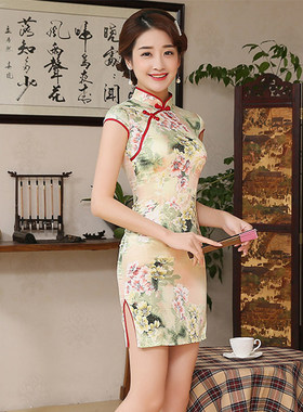 夏季性感包臀中国风高级感旗袍