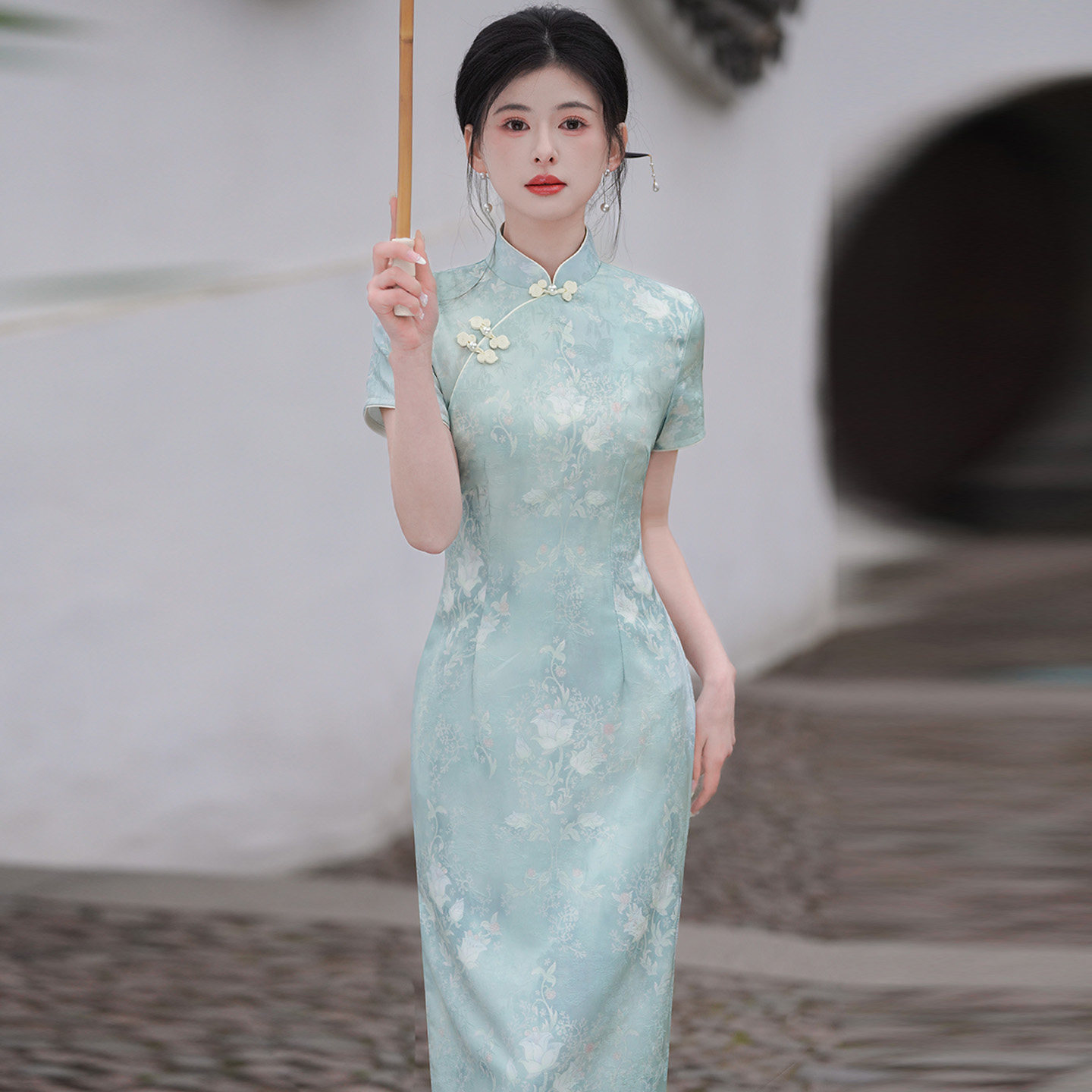 提花旗袍女新中式春夏2026新款改良年轻款日常可穿高端大气上档次