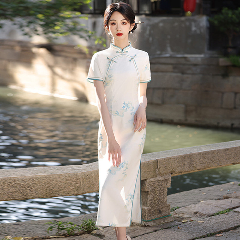 年轻款日常改良旗袍夏季古法双襟