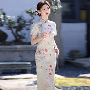 2025超火旗袍裙新款夏改良小个子年轻款日常新中式高端大气上档次