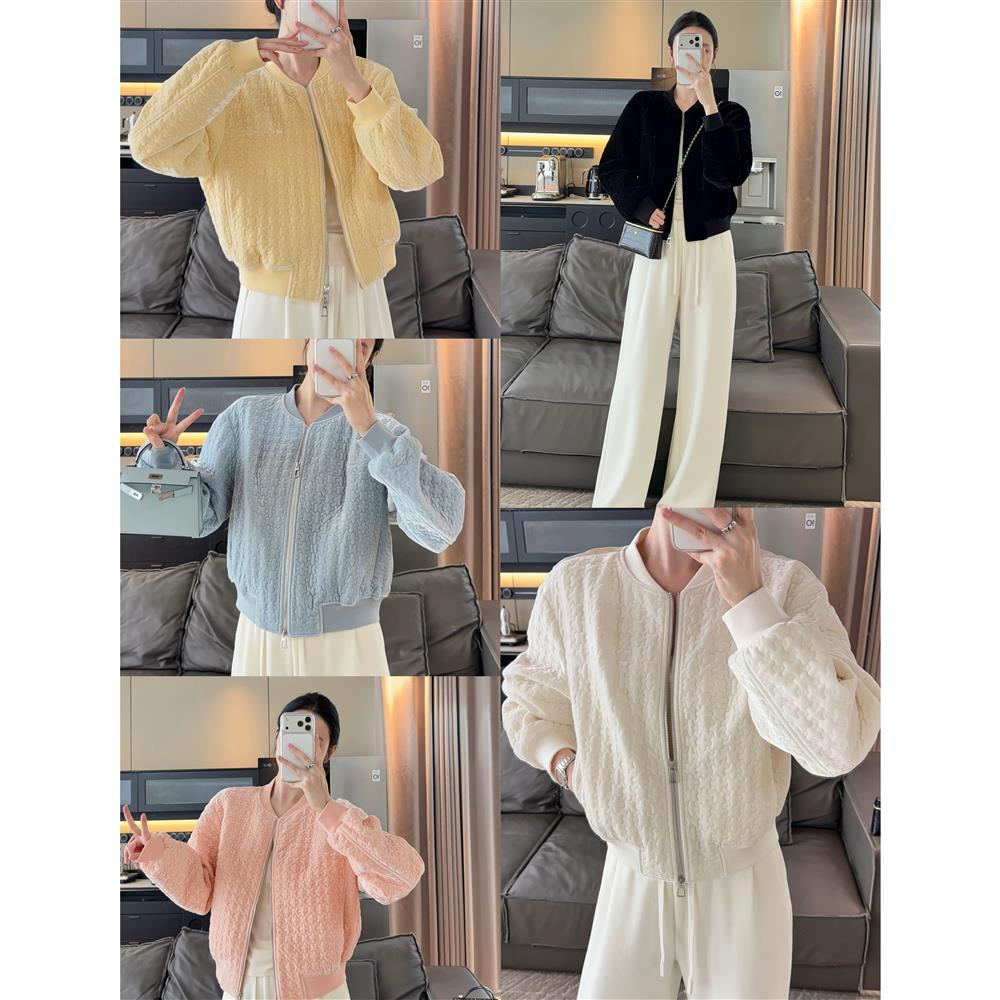 Zwinnie/詹维尼【金丝绒棉服】韩系慵懒版圆领百搭棉服GYT2026111