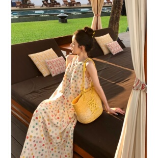 新春系列 Zwinnie 詹维尼 马卡龙波点 GYT202611 挂脖连衣裙