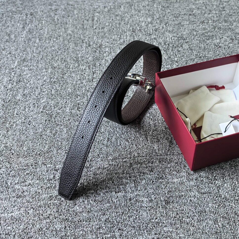 无头菲拉男士商务8字双面替换腰带带身意大利进口头层掌纹牛皮