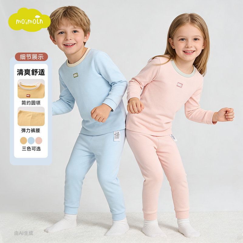 moimoln小云朵儿童j家居服套装										