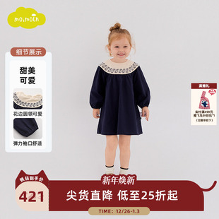女童连衣裙女宝宝裙子洋气公主裙 新款 moimoln小云朵童装 25年秋季