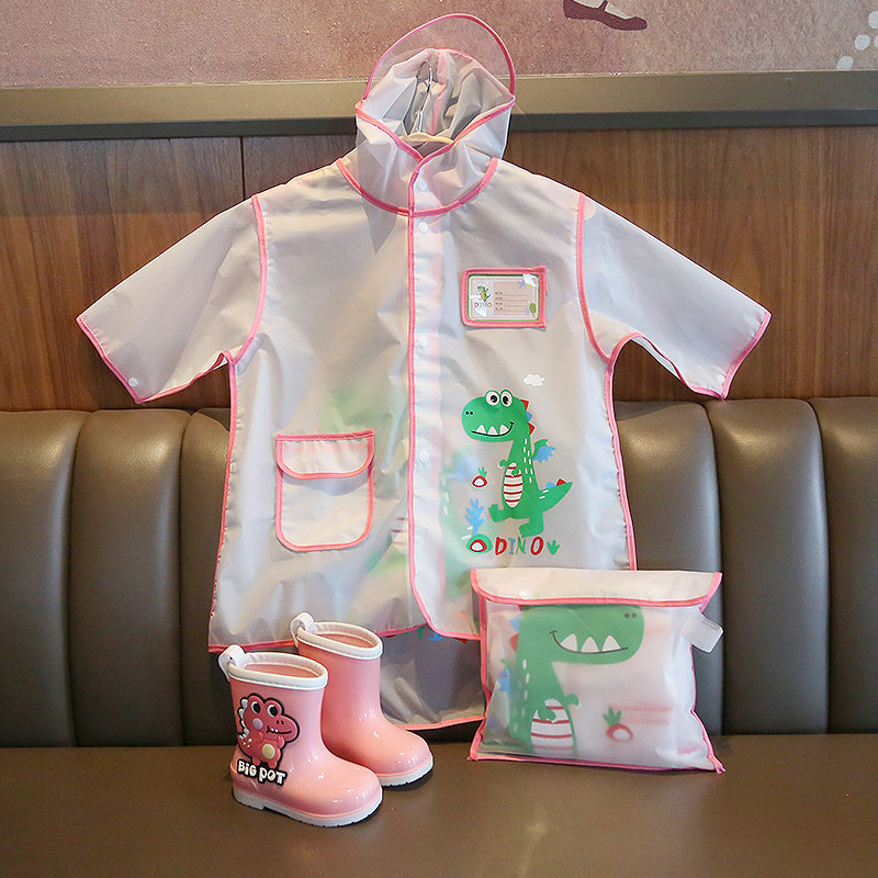 儿童雨衣女童1-3岁2幼儿园宝宝雨鞋套装一体雨披雨靴婴儿小童可爱