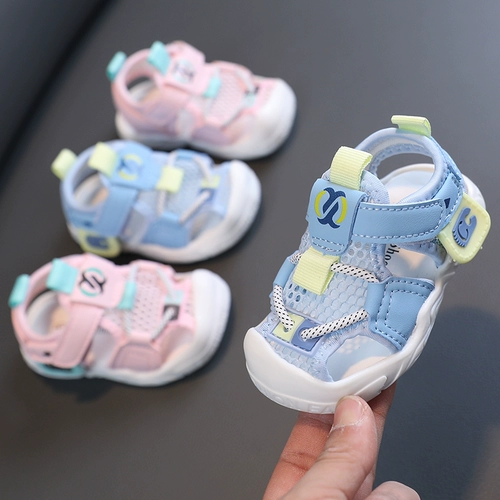 Детские летние сандалии, детская нескользящая обувь для раннего возраста для мальчиков для девочек, мягкая подошва