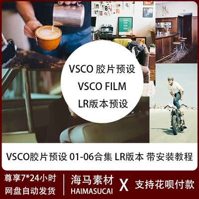 2025胶片风LR预设VSCO FILM 人像风光扫街静物胶片调色LR预设