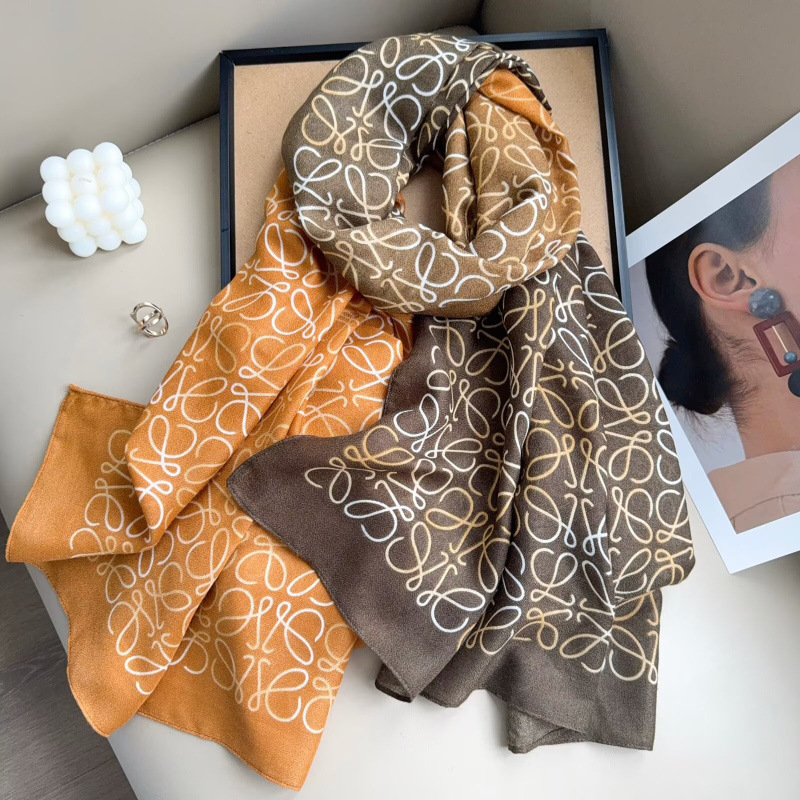 新款女士保暖秋冬棉麻围巾感百搭优雅围巾外搭气质 装饰披肩