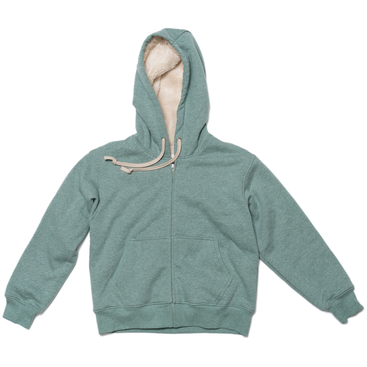 女款羊羔绒连帽卫衣拉链开衫