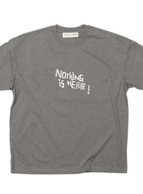 nothing.cn/超宽松重磅230克厚圆领全棉短袖T/