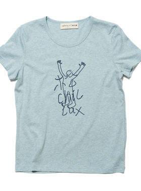 nothing.cn/女款正肩基础款T恤/全棉短袖/舒适休闲/松chillax/b2