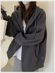 卫衣外套女春秋款早秋韩系慵懒风厚连帽2023新款爆款加绒秋冬秋季