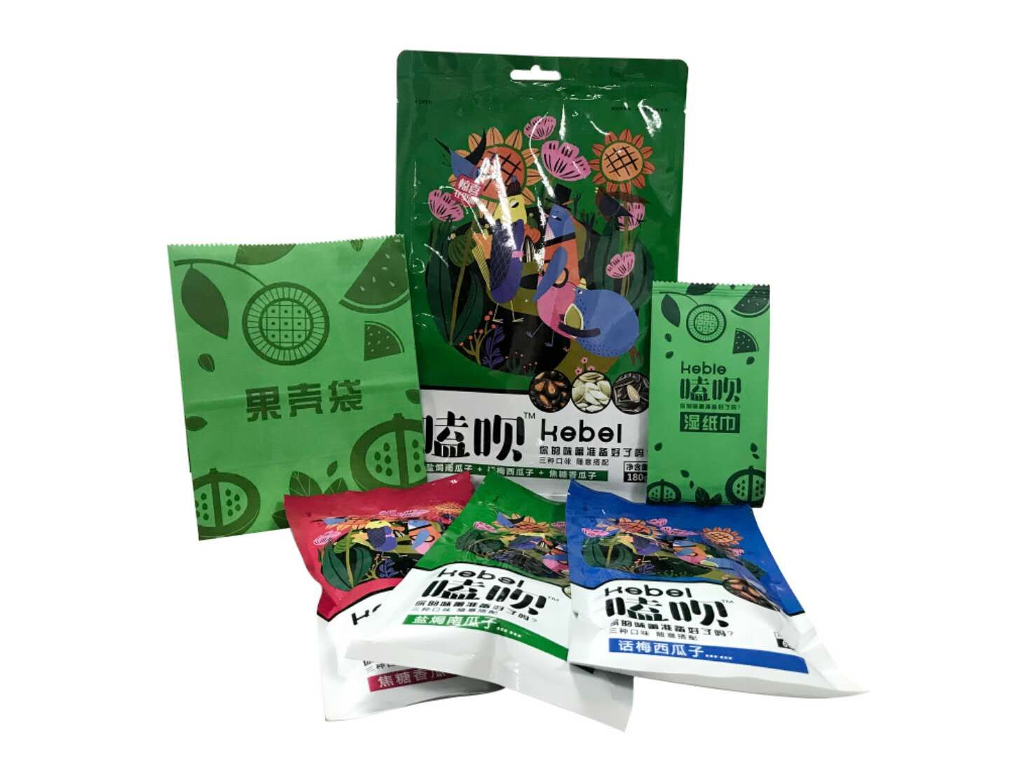 多口味瓜子小包裝180克組合裝炒貨葵花籽休閑零食