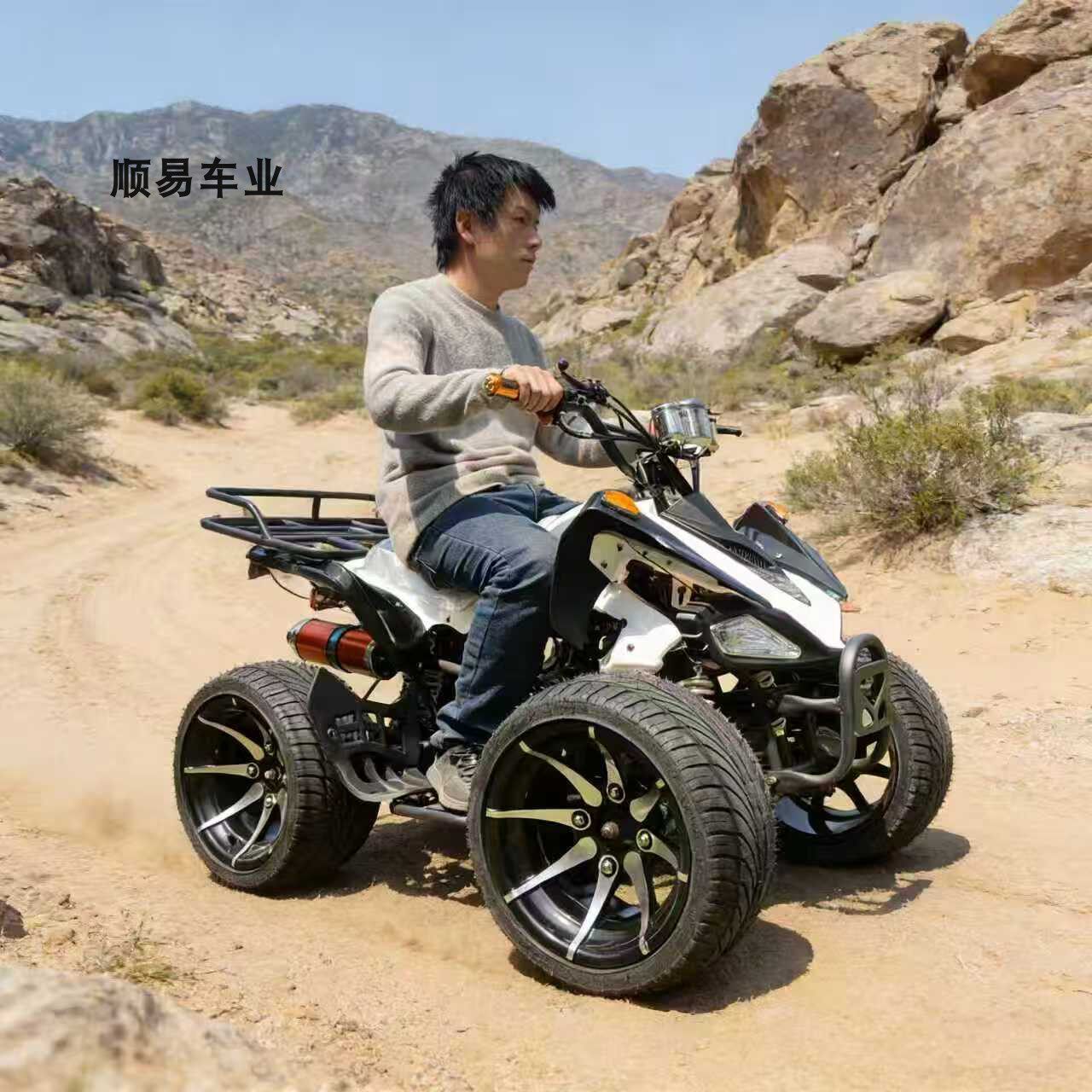 全新包邮沙滩车125cc越野车休闲娱乐沙滩车农场四轮沙滩摩托车