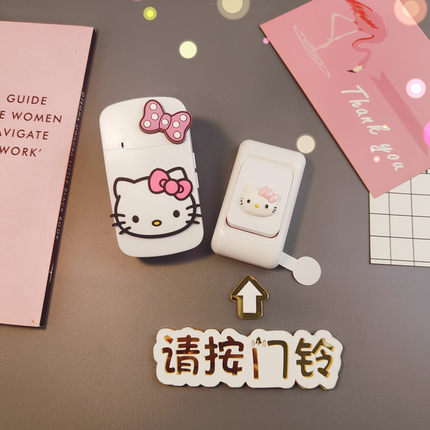 门铃家用无线超远距离电子门铃电入户卡通门钟老人呼叫器香港插头