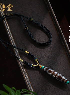 玛瑙天珠吊坠男女护佑平安项链