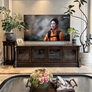 美克art家具重筑经典电视柜 美式实木雕刻精制实木美式传统电视柜