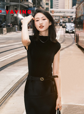 EP雅莹蓝标系列|褶艺半高领显瘦短袖打底衫上衣 商场同款5102A