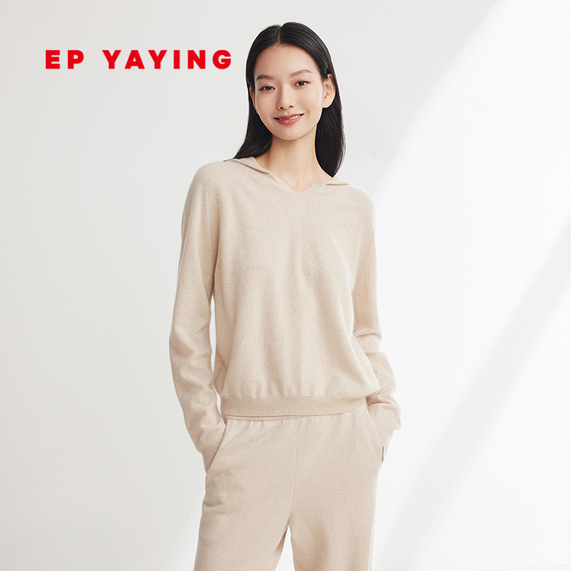 EPYAYING/雅莹羊绒连帽针织衫