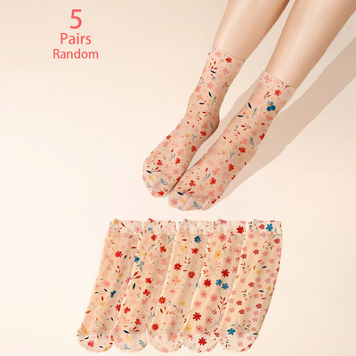 跨境新品Bonne Maison袜子女士小众趣味油画文艺色彩袜中高筒