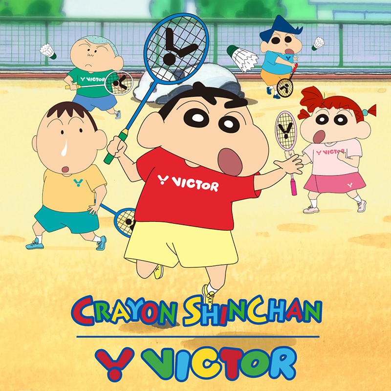 威克多VICTOR胜利蜡笔小新哆啦A梦球包鞋袋NCS球拍套毛巾护腕手胶