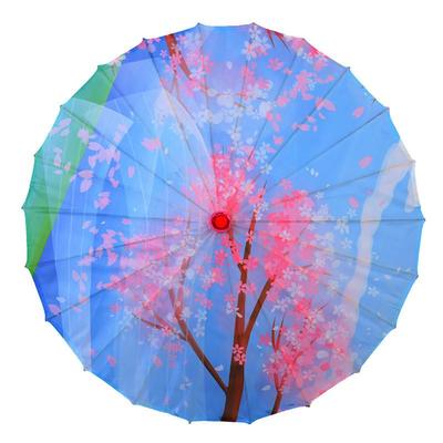 清竹如梦令舞蹈伞古风人间烟火跳舞伞装饰表演走秀道具演出工艺伞