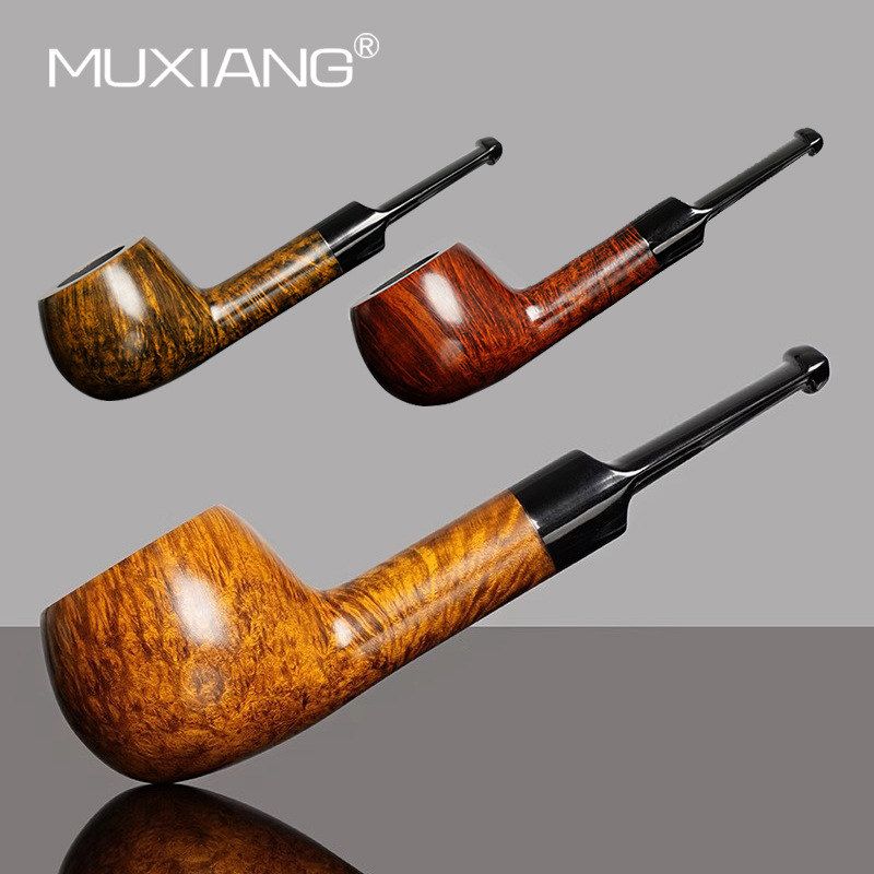 烟具木制实木旱烟手工烟斗楠木