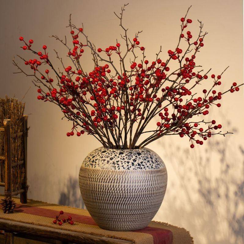 景德镇陶瓷花瓶新中式客厅插花民宿电视柜轻奢高级感复古百搭摆件,家居饰品,花瓶,淘宝优惠券,粉丝福利购,淘宝优惠卷