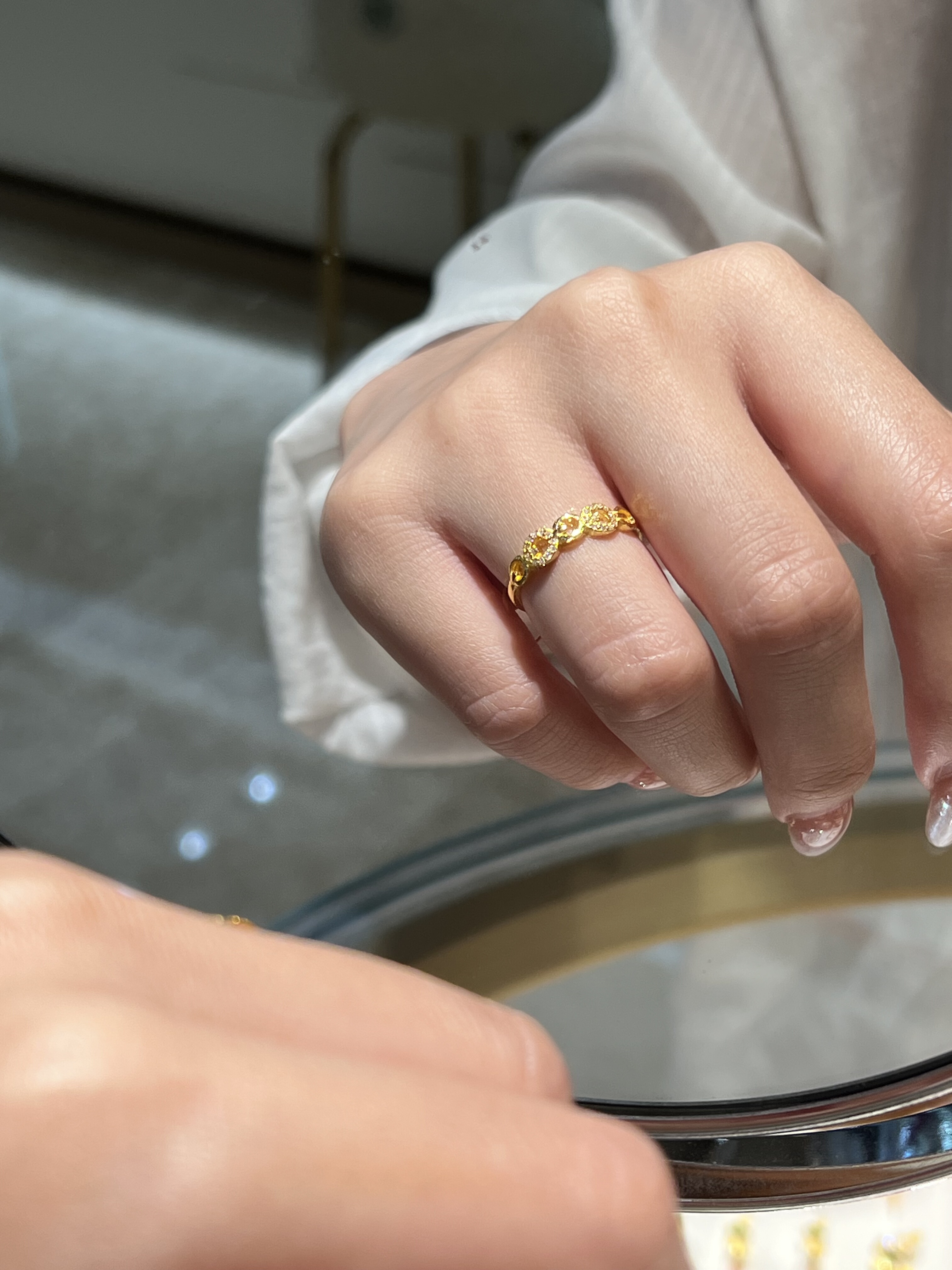 周麒麟999足金戒指百搭经典耐戴活口戒