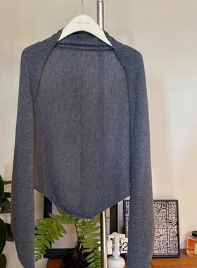 【轻奢高端定制】秋季羊毛知性针织披肩240731-530