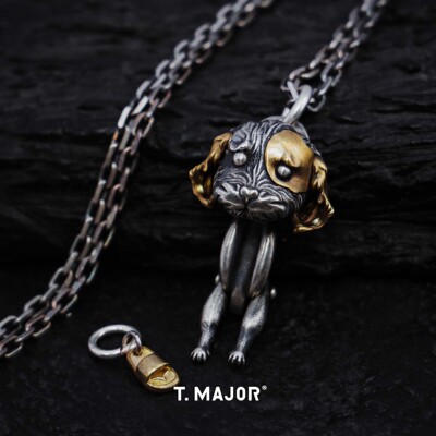 T.MAJOR纯银做旧重工项链