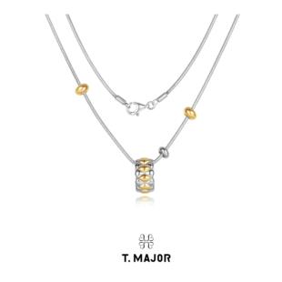 曼陀罗系列 凸面双色拼接古董吊坠项链