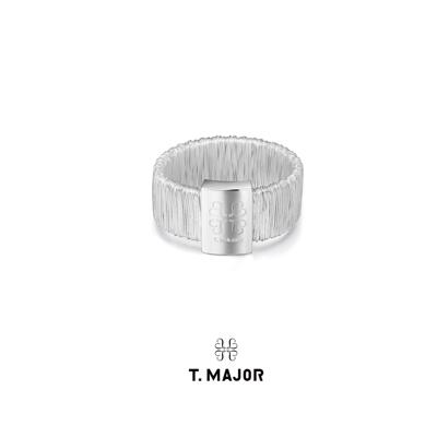 山茱萸系列 LOGO编织链条宽软戒