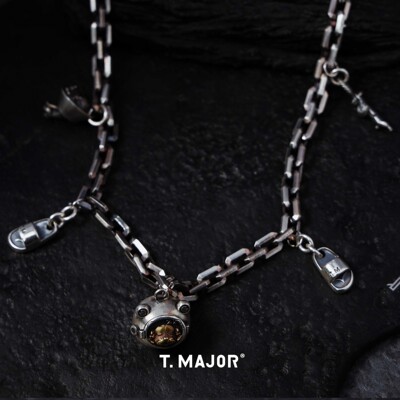 T.MAJOR纯银重工做旧项链