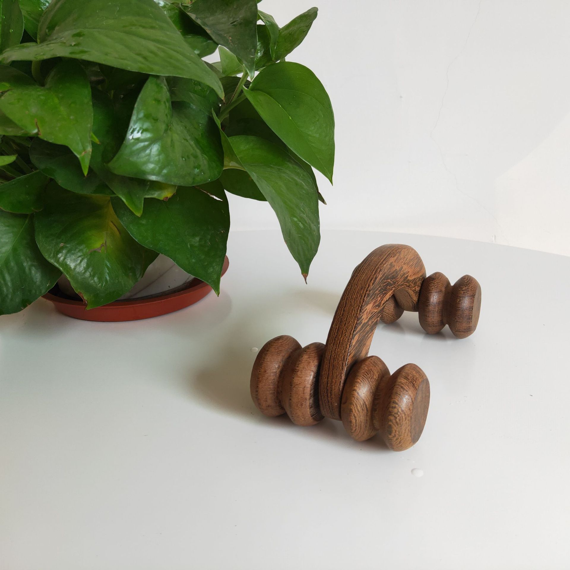 月球车滚轮按器背部多功能木质头部颈椎腰部腿部四轮按器滚轮