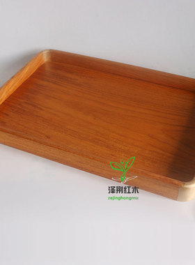 上菜托盘端菜盘茶盘水杯盘茶杯客厅家用长方形实木质功夫茶中式大