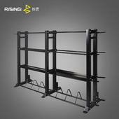 工作室药球架壶铃架哑铃架杠铃片架墙球架三层多功能存储架私教