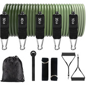 运动乳胶拉力器家用组合健身阻力带多功能运动套装 拉力绳