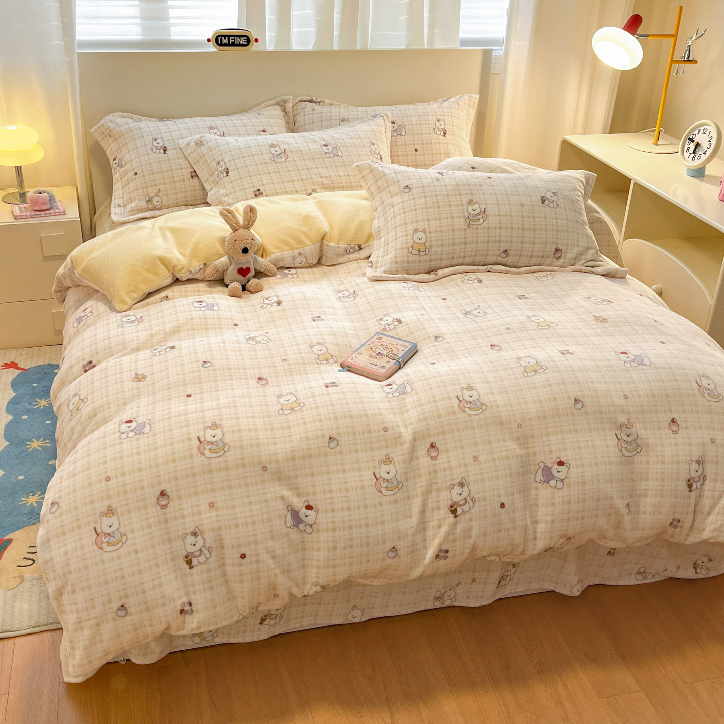 冬季加厚牛奶绒单被套ins风不掉毛保暖珊瑚绒被罩150*200*230,床上用品,被套,淘宝优惠券,粉丝福利购,淘宝优惠卷