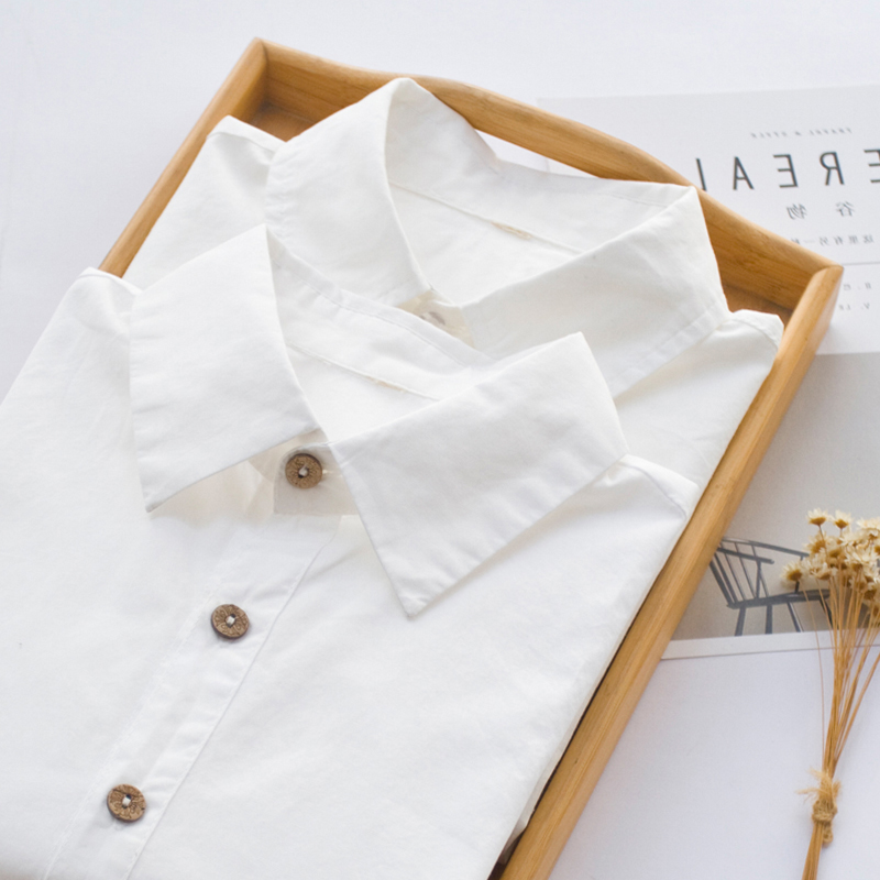 白色纯棉衬衫女2025秋冬新款设计感大码加绒加厚上衣别致长袖衬衣