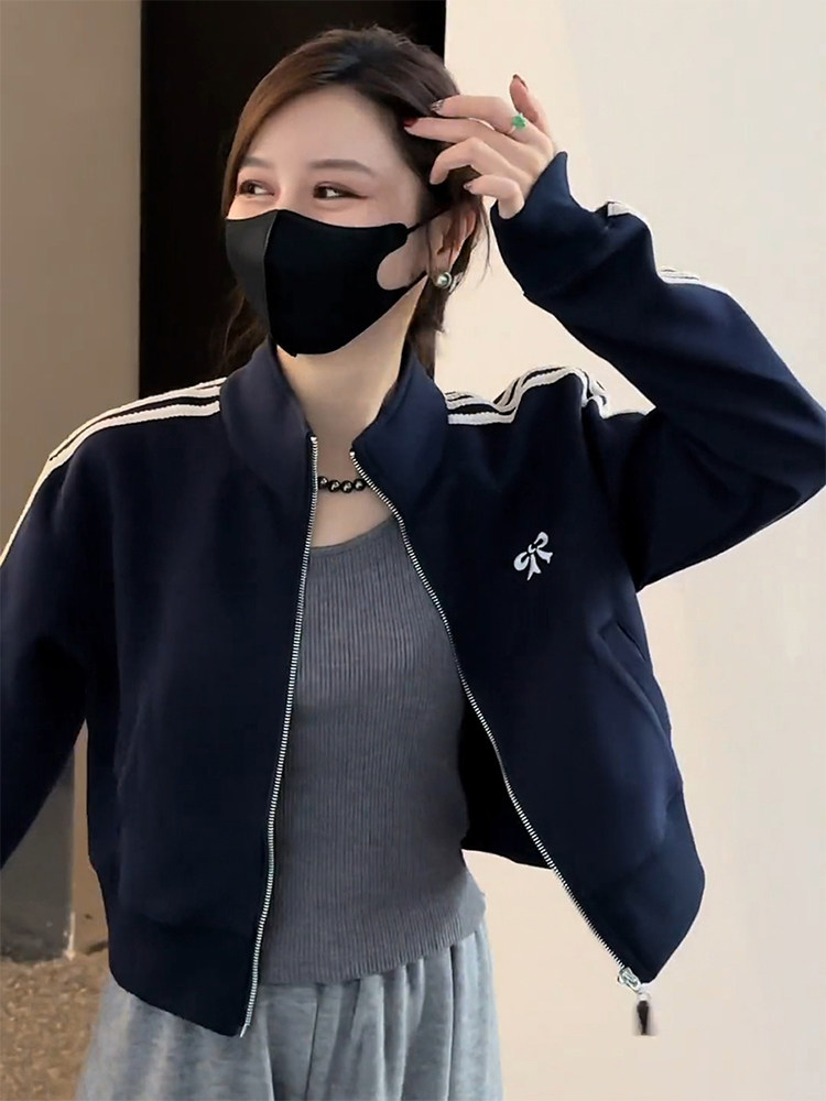 韩系休闲棒球服外套女春秋季2025新款宽松小个子短款夹克运动上衣,女装/女士精品,短外套,淘宝优惠券,粉丝福利购,淘宝优惠卷